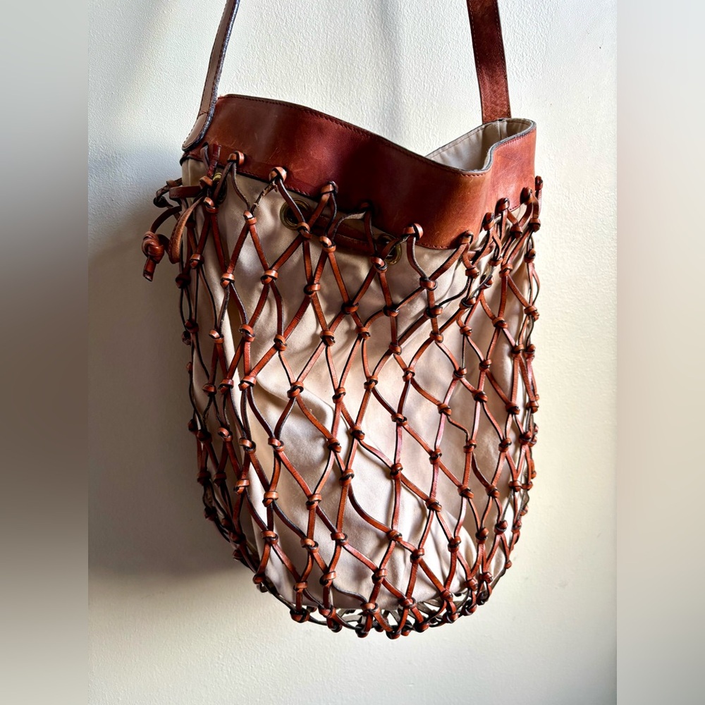 Jenny Bird leather net bag